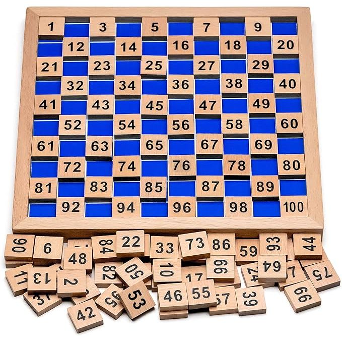 Montessori-Lernmaterial "Hundertertafel" von Natureich